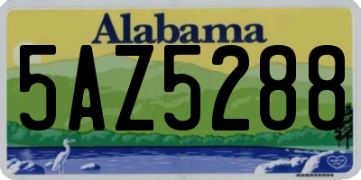 AL license plate 5AZ5288