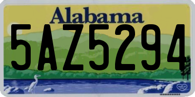 AL license plate 5AZ5294