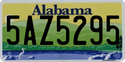AL license plate 5AZ5295