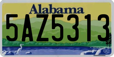 AL license plate 5AZ5313