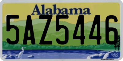 AL license plate 5AZ5446
