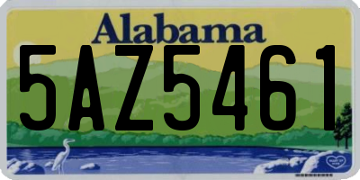 AL license plate 5AZ5461