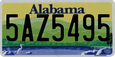AL license plate 5AZ5495