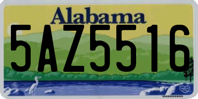 AL license plate 5AZ5516