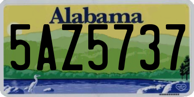 AL license plate 5AZ5737
