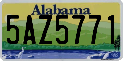 AL license plate 5AZ5771