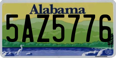 AL license plate 5AZ5776