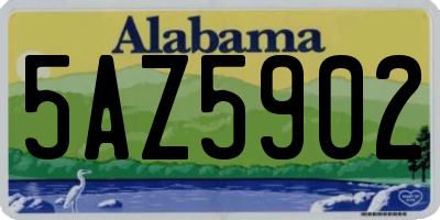 AL license plate 5AZ5902