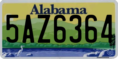 AL license plate 5AZ6364