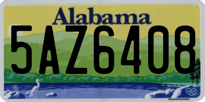 AL license plate 5AZ6408