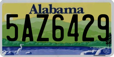 AL license plate 5AZ6429