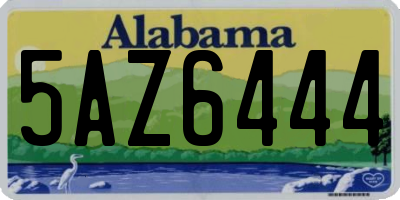 AL license plate 5AZ6444