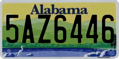 AL license plate 5AZ6446