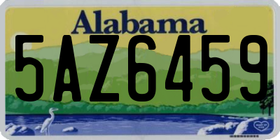 AL license plate 5AZ6459