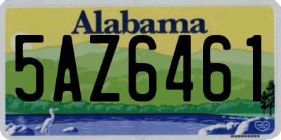 AL license plate 5AZ6461