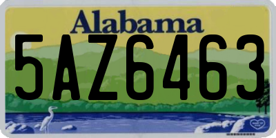 AL license plate 5AZ6463