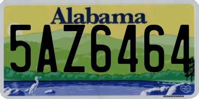 AL license plate 5AZ6464