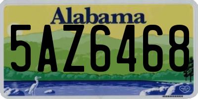 AL license plate 5AZ6468