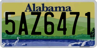 AL license plate 5AZ6471