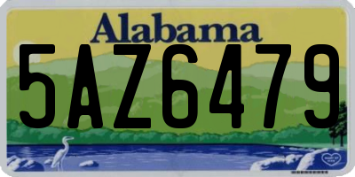 AL license plate 5AZ6479