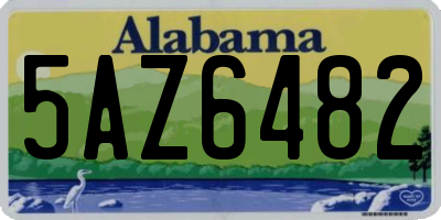 AL license plate 5AZ6482