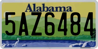 AL license plate 5AZ6484