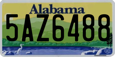 AL license plate 5AZ6488