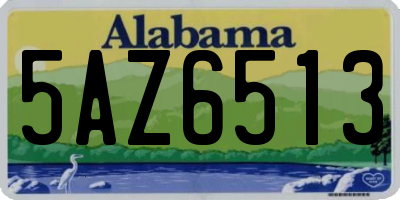 AL license plate 5AZ6513