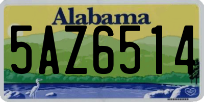 AL license plate 5AZ6514