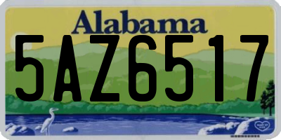 AL license plate 5AZ6517