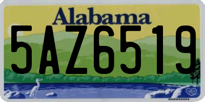 AL license plate 5AZ6519
