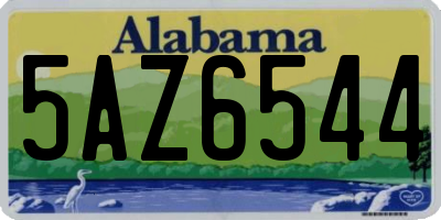 AL license plate 5AZ6544