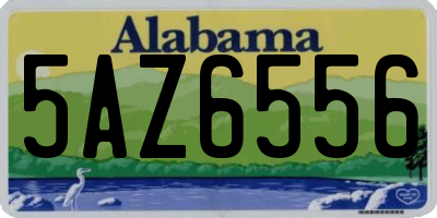 AL license plate 5AZ6556