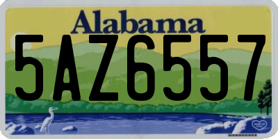 AL license plate 5AZ6557