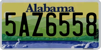 AL license plate 5AZ6558
