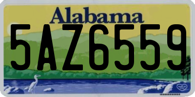 AL license plate 5AZ6559