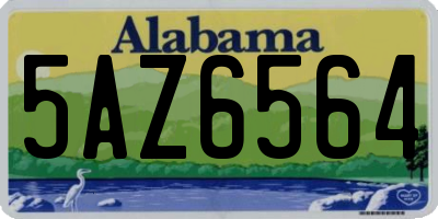 AL license plate 5AZ6564