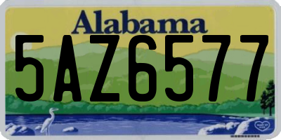 AL license plate 5AZ6577