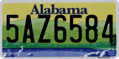 AL license plate 5AZ6584