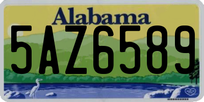 AL license plate 5AZ6589