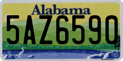 AL license plate 5AZ6590