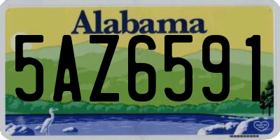 AL license plate 5AZ6591