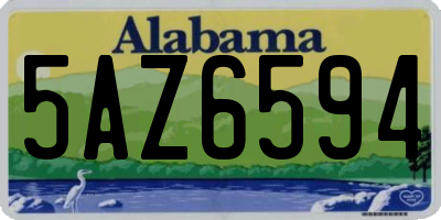 AL license plate 5AZ6594