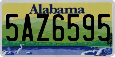 AL license plate 5AZ6595