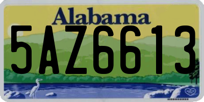 AL license plate 5AZ6613