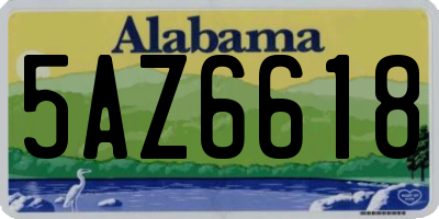 AL license plate 5AZ6618