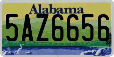 AL license plate 5AZ6656