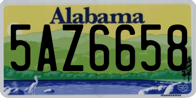 AL license plate 5AZ6658