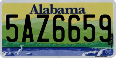 AL license plate 5AZ6659