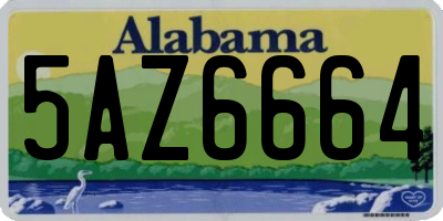 AL license plate 5AZ6664
